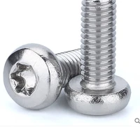 50pcslot m42061081216stainless steel 304 inner six lobe pan head screws for anti theft hardware fasteners239