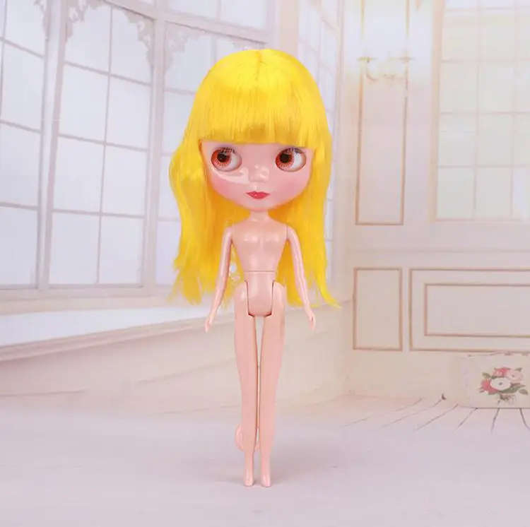 30 см шарнирные куклы BJD для девочек, модная Кукла Blyth, цветные волосы, сделай сам, макияж, Обнаженная кукла, наряды, игрушки для девочек, подарок
