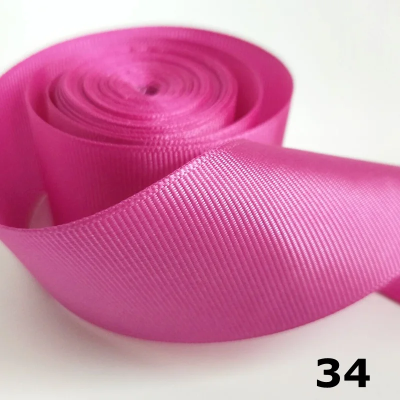 HL 5 yards 1-1/2"(40mm) Solid Color Grosgrain Ribbons Making Hair Bows Wedding Decorative Gift Box Wrapping DIY Crafts R010
