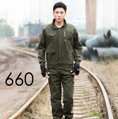 Navy green 660 Классная камуфляжная армейская военная форма хорошего качества, боевая рубашка, штаны для мужчин, Безопасная рабочая тренировочная одежда для кемпинга - Цвет: Navy green 660