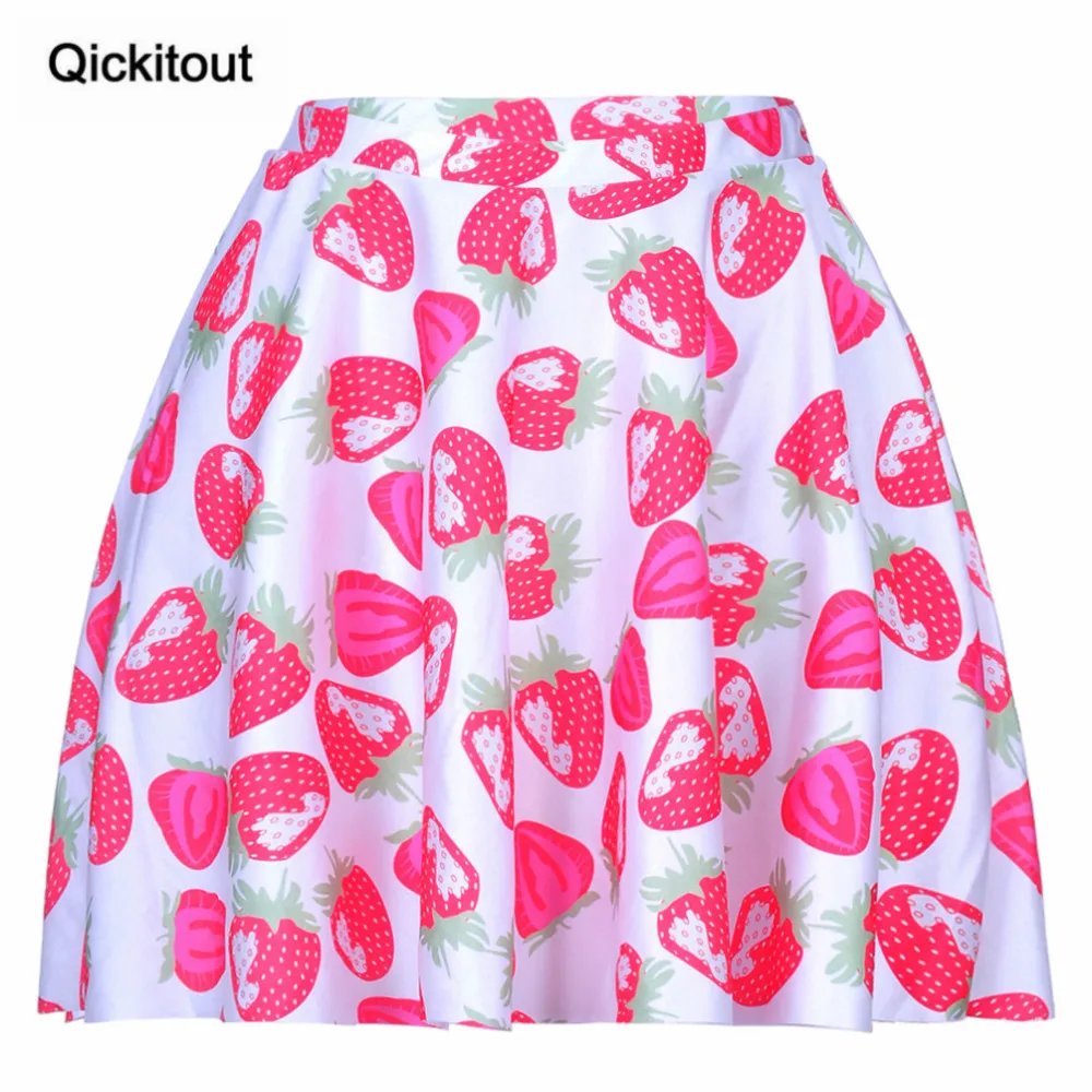 New Hot Women Sexy SKIRTS Ladies STRAWBERRIES AND CREAM SKATER - LIMITED Saia Midi Drop Shipping S119-93 | Женская одежда