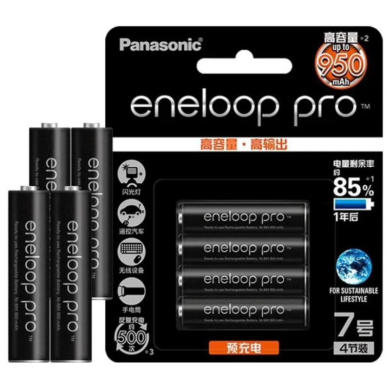 8 шт./лот новая Оригинальная батарея Panasonic Pro AAA 950mAh 1 2 V Ni MH предварительно