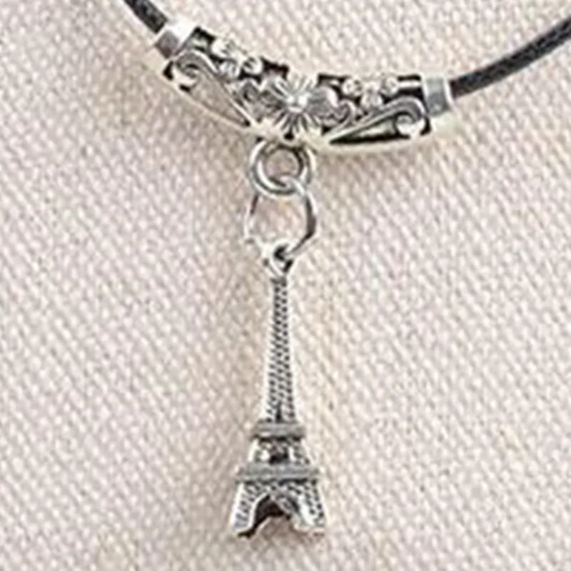 2021 Fashion Retro Tower Pendant Necklaces For Woman Couple Paris Eiffel Necklace Girlfriend Love's Gift | Украшения и