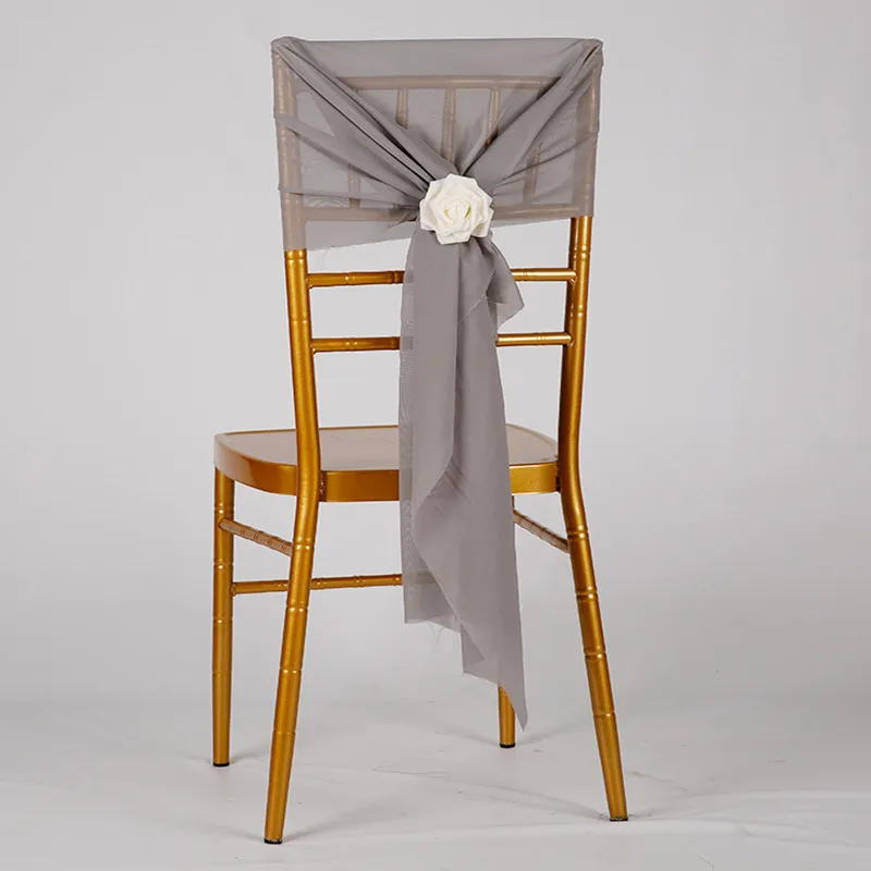 Шифоновый пояс для стула свадебного банкета/кушак Chiavari/чехол из шифона 50