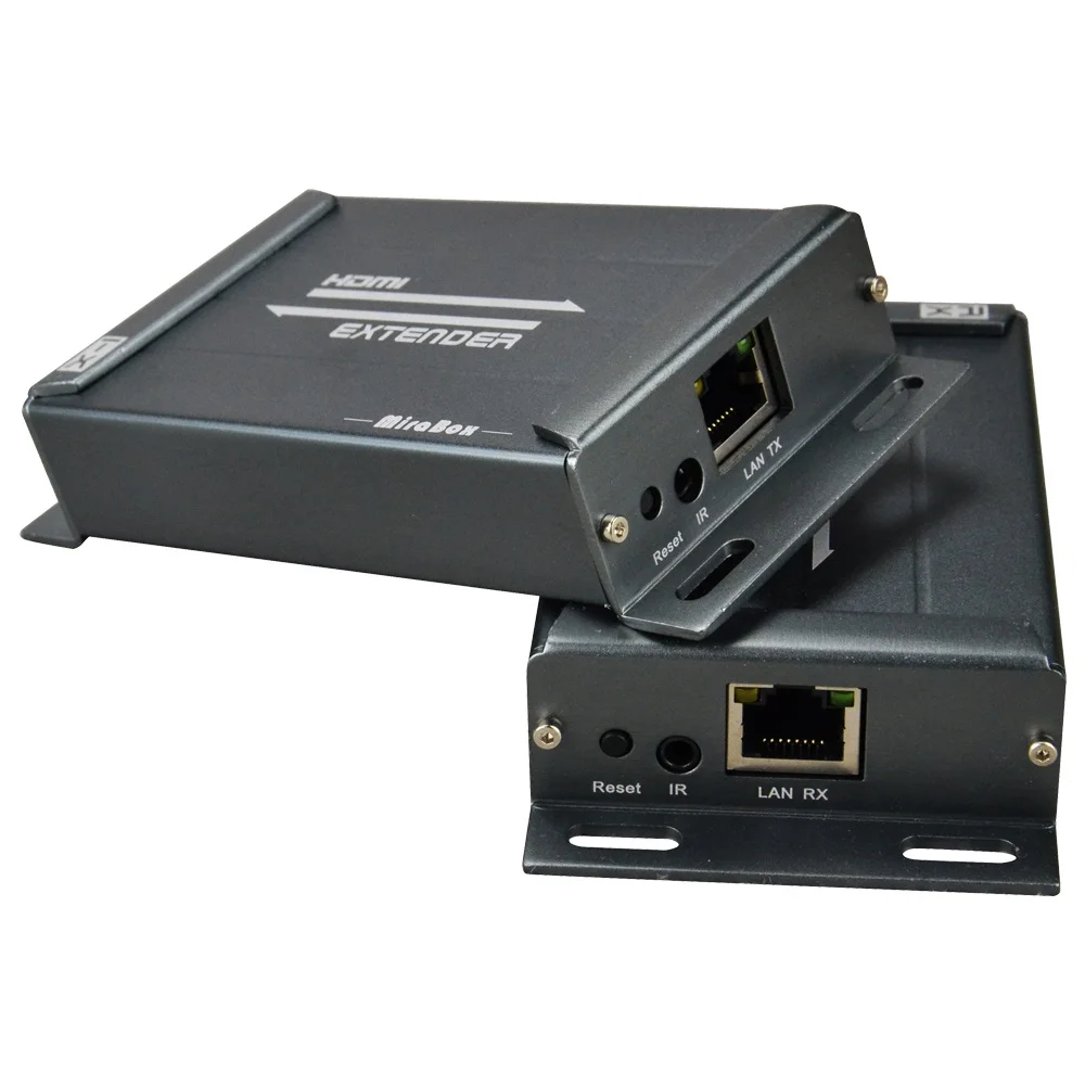 Удлинитель HDMI 150 м с ИК приемником расширитель через LAN TCP IP RJ45 Cat5e IR RX поддержка POE +