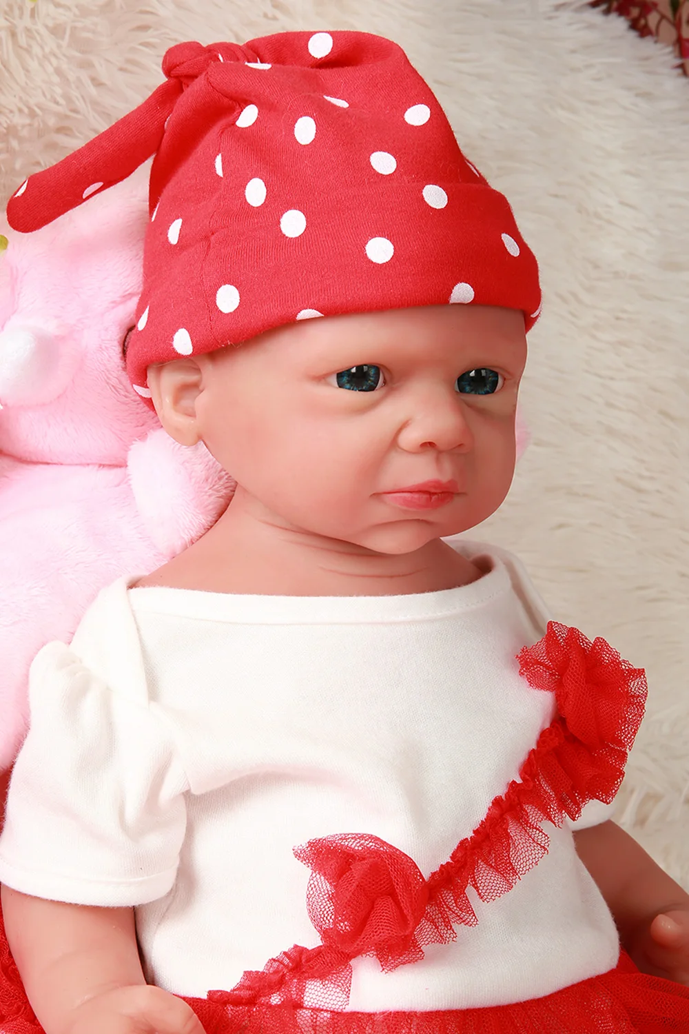 IVITA WG1524, 50 см(20 дюймов), 3,89 кг, силиконовые милые куклы-Реборн, игрушки для девочек, Глаза открываются в живую, Boneca с одеждой