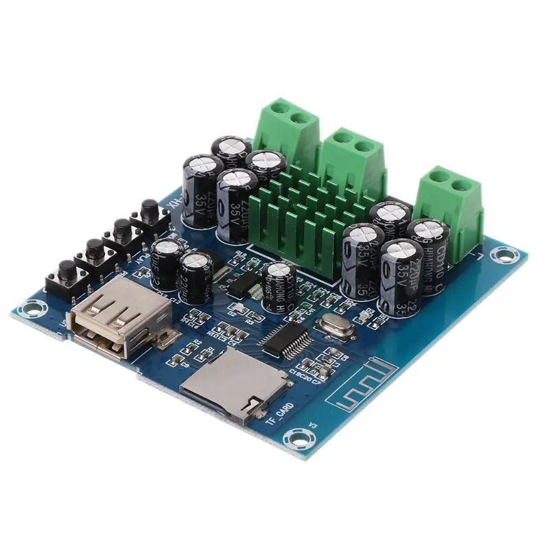 2x50 Вт DC 12-24 В TPA3116D2 двухканальный стерео Bluetooth цифровой аудио приемник усилитель