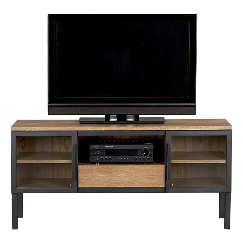 American country retro wood shelf CD rack TV storage to do the old |