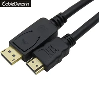 display port pc dp to hdmi 1080p male mm cord adapter hd tv for lcd pc laptop av cable 6ft9ft