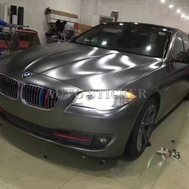 Матовая хромированная виниловая автомобильная пленка цвета красной розы с