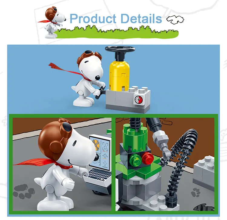 BanBao, горячая Snoopy, арахис, IP фигурка, пластиковые строительные блоки, игрушки для детей, обучающая модель, DIY Кирпичи, совместимый бренд