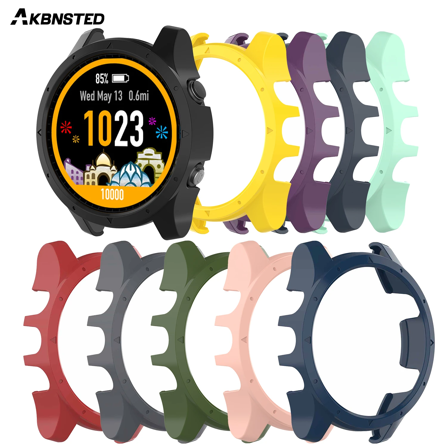 

Цветной защитный чехол AKBNSTED для Garmin Forerunner935, защита от падения, защитная рамка для Forerunner935, аксессуары
