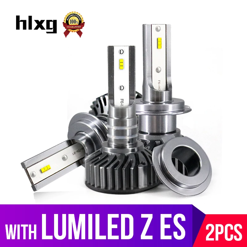 HLXG H7 светодиодный светильник с Lumi s Luxeon Z ES Chip 12000LM авто лампа H4 H11 H1 H8 HB3 9005 HB4