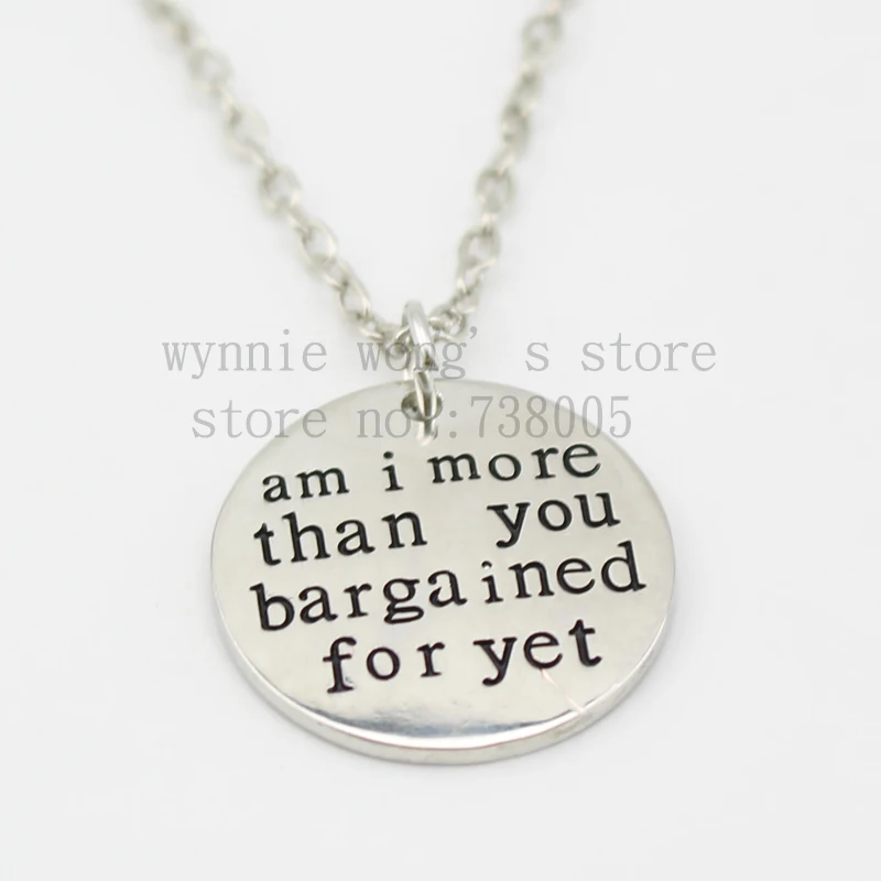 Коллекция 2015 года ожерелье с подвеской из серебра я больше чем вы | Украшения и