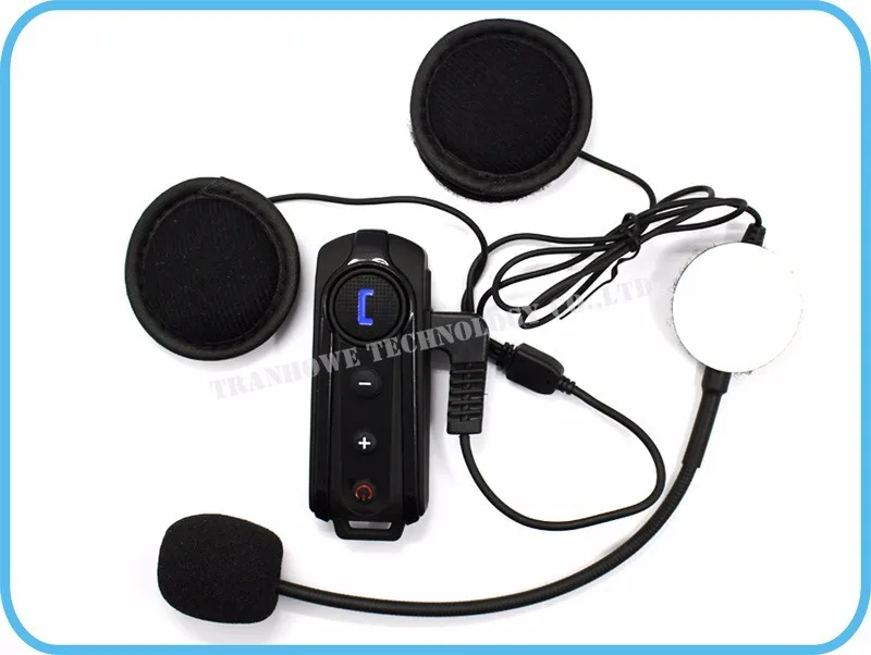 BT-S1 1000 м домофон Bluetooth шлем для мотоцикла, байка Спорт гарнитура домофон с FM Функция