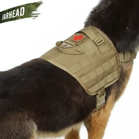 military tactical dog harness modular vest for walking hiking hunting water resistant molle