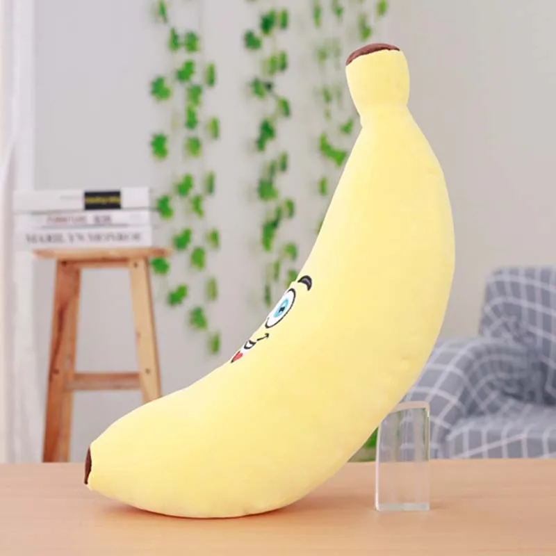 Милая имитация банана плюшевая игрушка подушка кукла Спящая Подушка хлопок