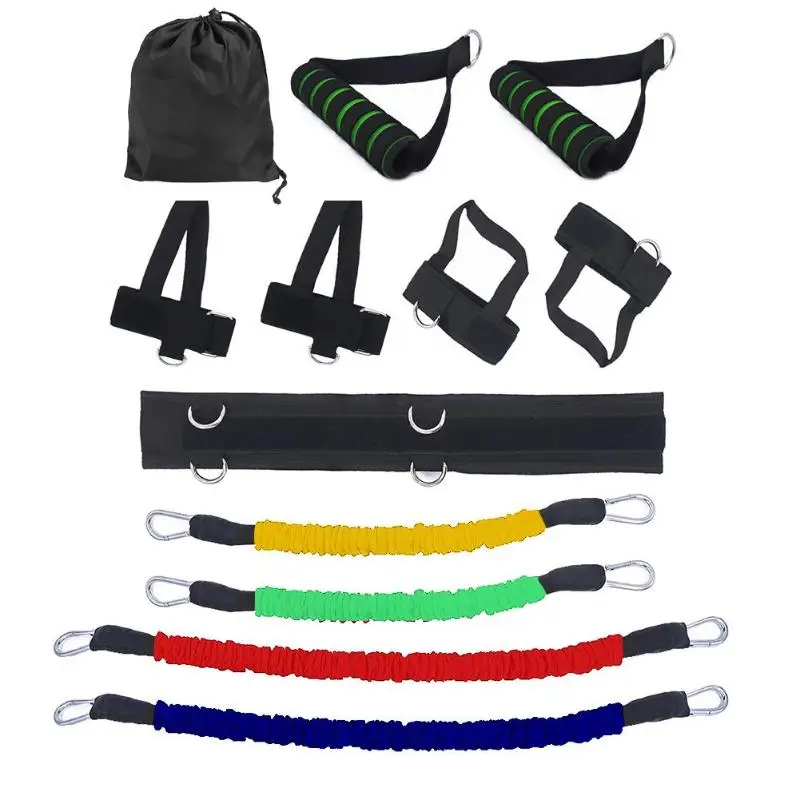 12Pcs Slimming Resistance Bands Rubber Band Stretch Training Physical Therapy Belt Gym Workout Elastic Pull Rope | Красота и здоровье