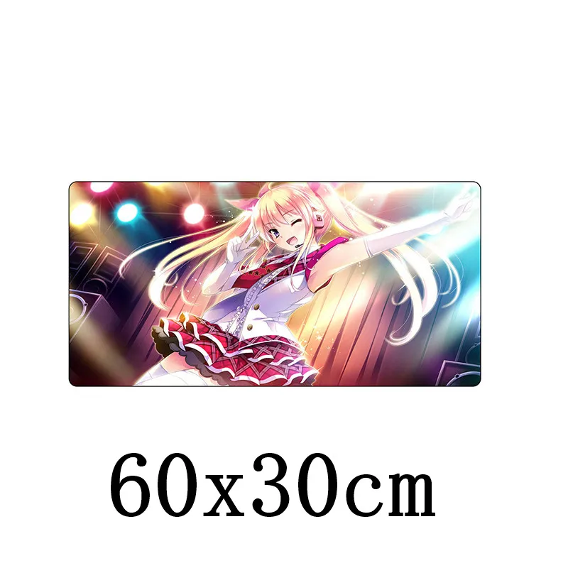 FFFAS Большой 60x30 см офисный коврик для мыши игровой геймер Коврик для мыши Клавиатура компьютерная аниме настольная подушка для планшета ПК ноутбук - Цвет: model D