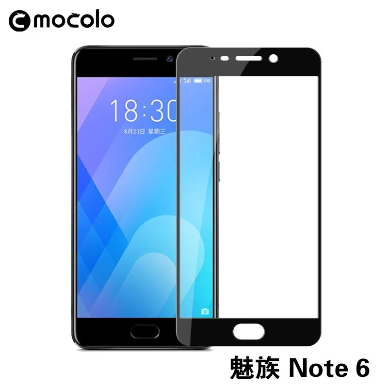 Meizu m6 note закаленное стекло mocolo полное покрытие защитная пленка Meizu note 6 Защитная пленка для экрана M 6 Note Meizu защитное стекло 5,5"