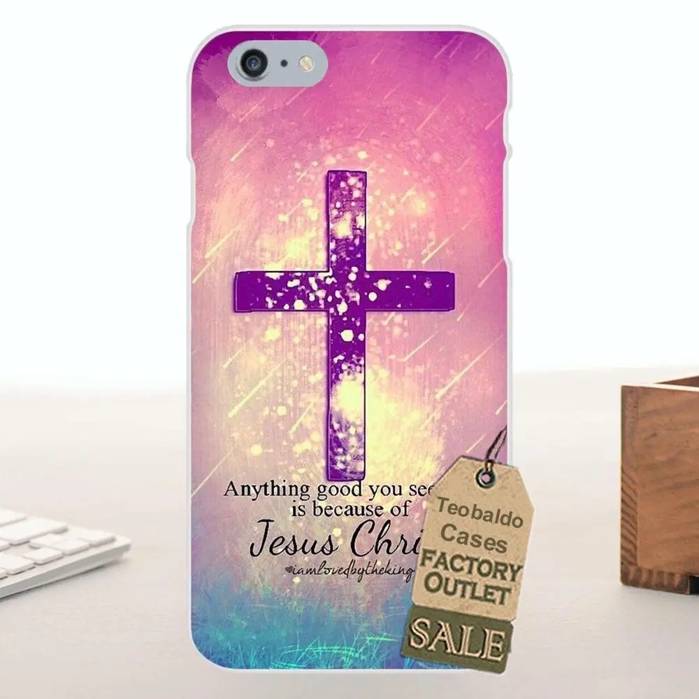 For Apple iPhone X 4 4S 5 5C SE 6 6S 7 8 Plus LG G4 G5 G6 K4 K7 K8 K10 Soft Protective Bible Jesus Christ Christian Cross | Мобильные