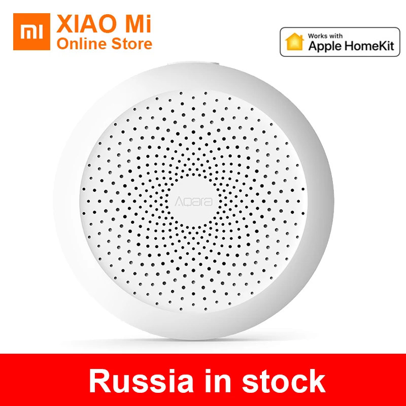 

Xiaomi Hub Aqara Gateway with RGB Led Night Light Smart Work with for Apple Homekit and Aqara Smart App for Xiaomi Smart Home