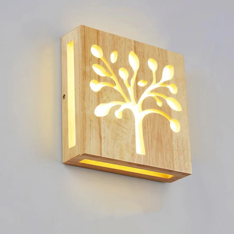 Современный Креативный светодиодный настенный светильник в виде рождественской