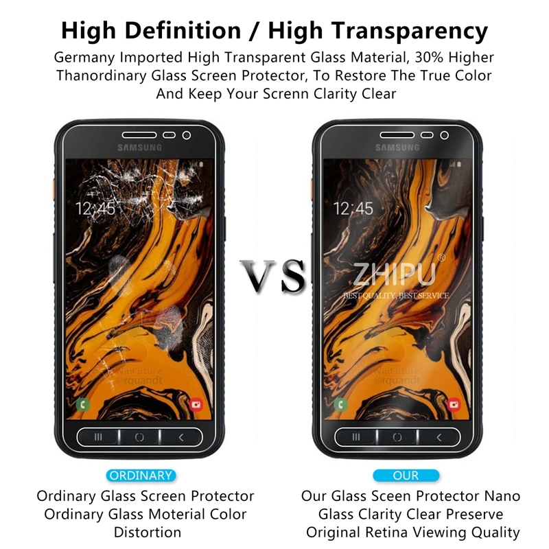 Закаленное стекло для Samsung Galaxy Xcover 4S защита экрана 2.5D 9H закаленное защитная