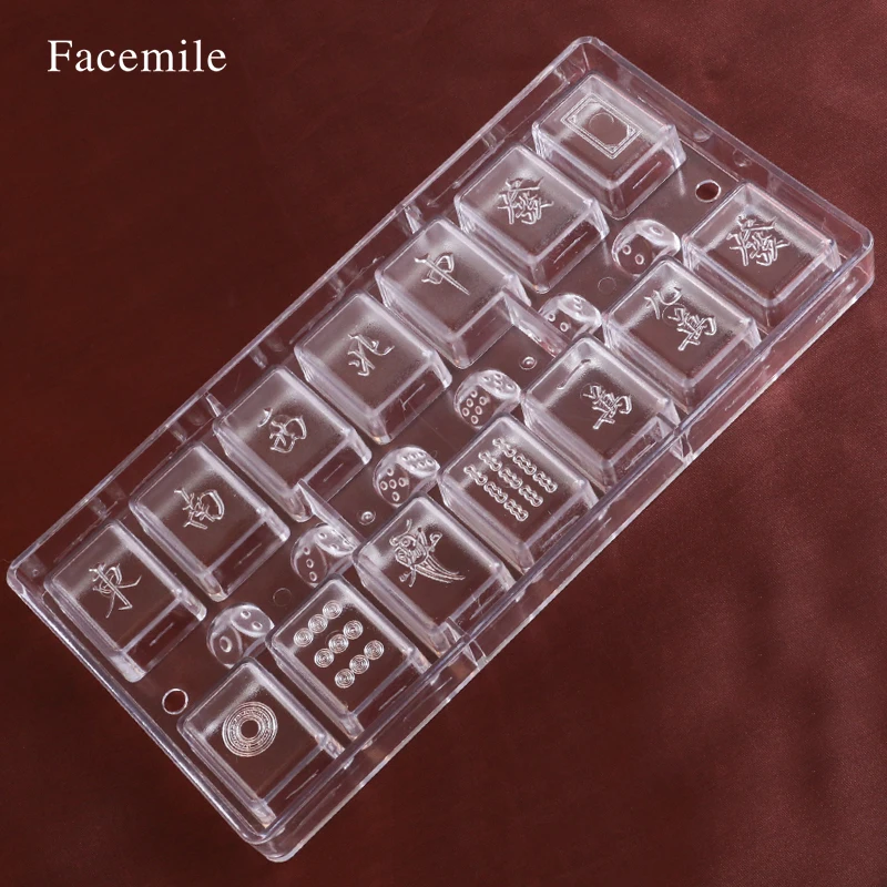 Украшение для торта Пластиковая форма выпечки Прозрачная Маджонга помадка