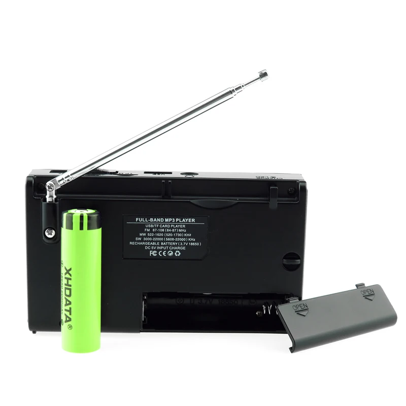 XHDATA портативное радио FM стерео MW/SW/MP3 плеер экран DSP Vollband (руководство