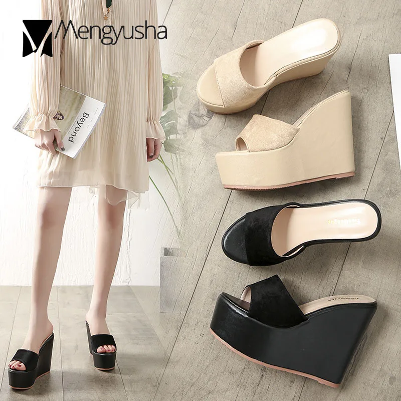 (14 см) Особо высокие каблуки сандалии женская летняя обувь на танкетке Сандалии