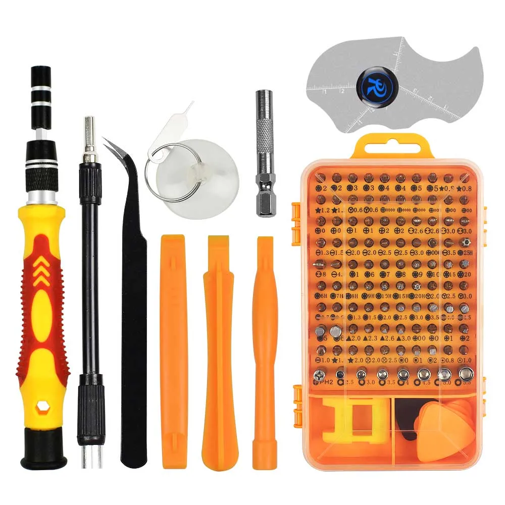115 шт. Набор прецизионных отверток NEWACALOX Torx/Phillips/Hex мини-отвертка для ремонта телефонов, ручных инструментов, набор отверток
