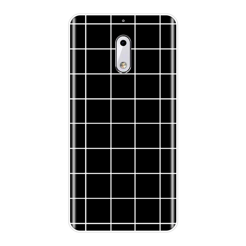 Чехол для телефона Nokia 1 2 3 5 6 8 X желтая розовая черная клетка простая Эстетическая