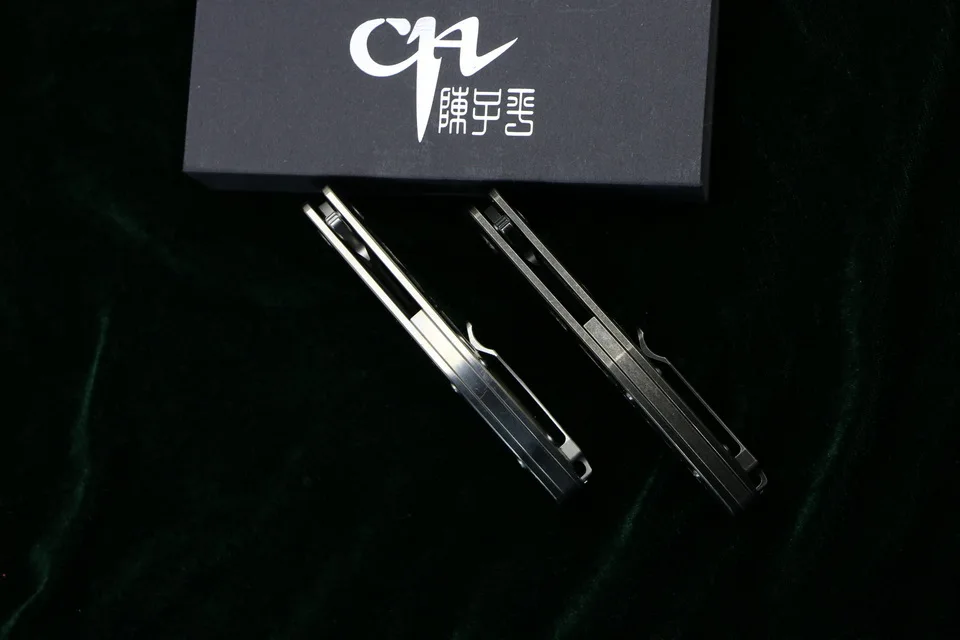 CH3515 Flipper folding knife s35vn steel Titanium handle outdoor camping survive hunting pocket fruit kitchen Knives EDC tool