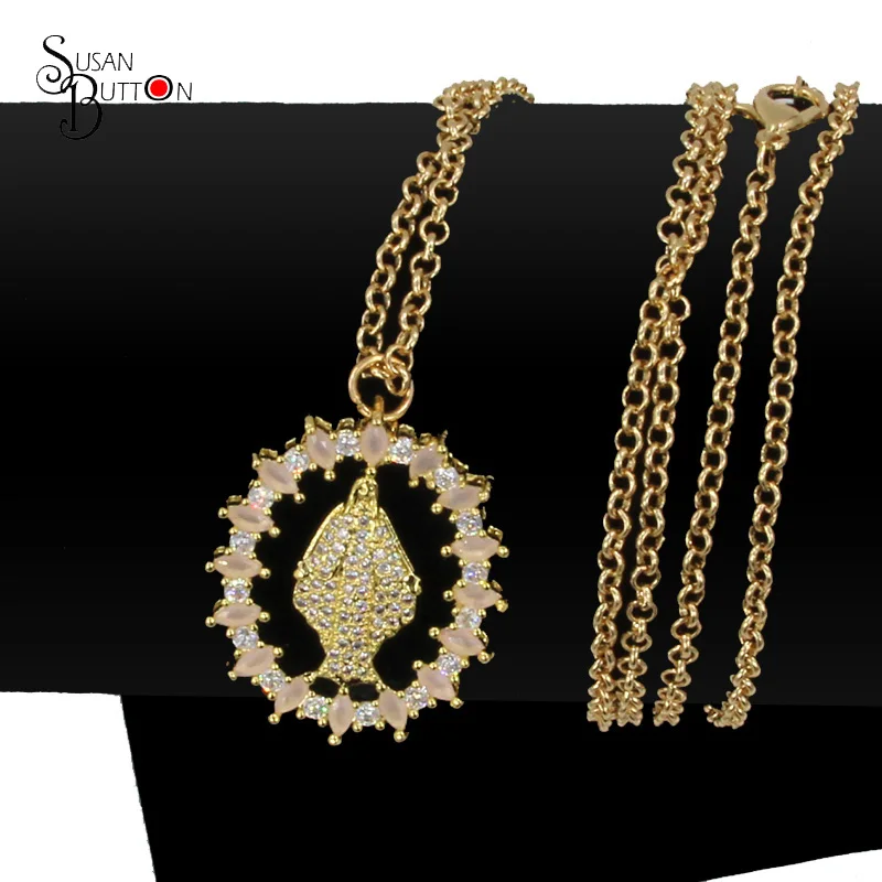 Graceful Gold Color Virgin Mary Pendant Free Chain Necklace Jewelry for Men Women | Украшения и аксессуары