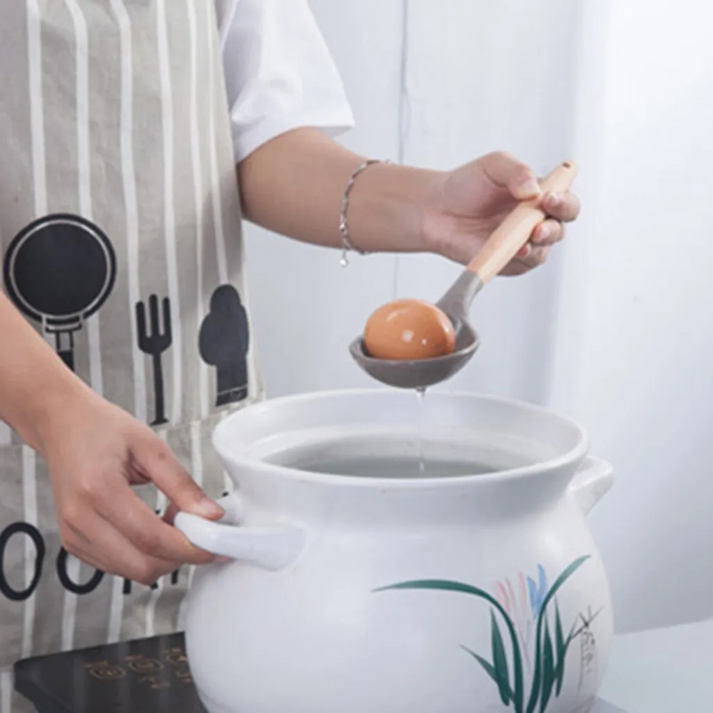 Кухонная посуда, ложка для мороженого, фруктов, столовые приборы из нержавеющей стали, кофейная ложка, бамбуковые и бамбуковые столовые приборы, сливная коробка L0523