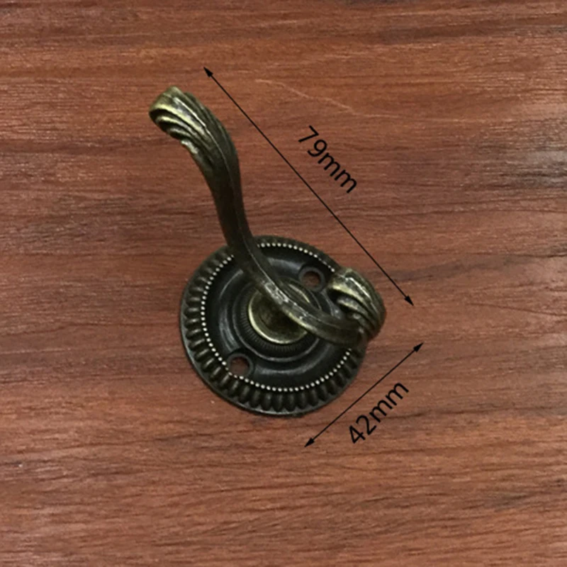 Античный крючок из цинкового сплава 3 цвета вешалка для ключей одежды пальто