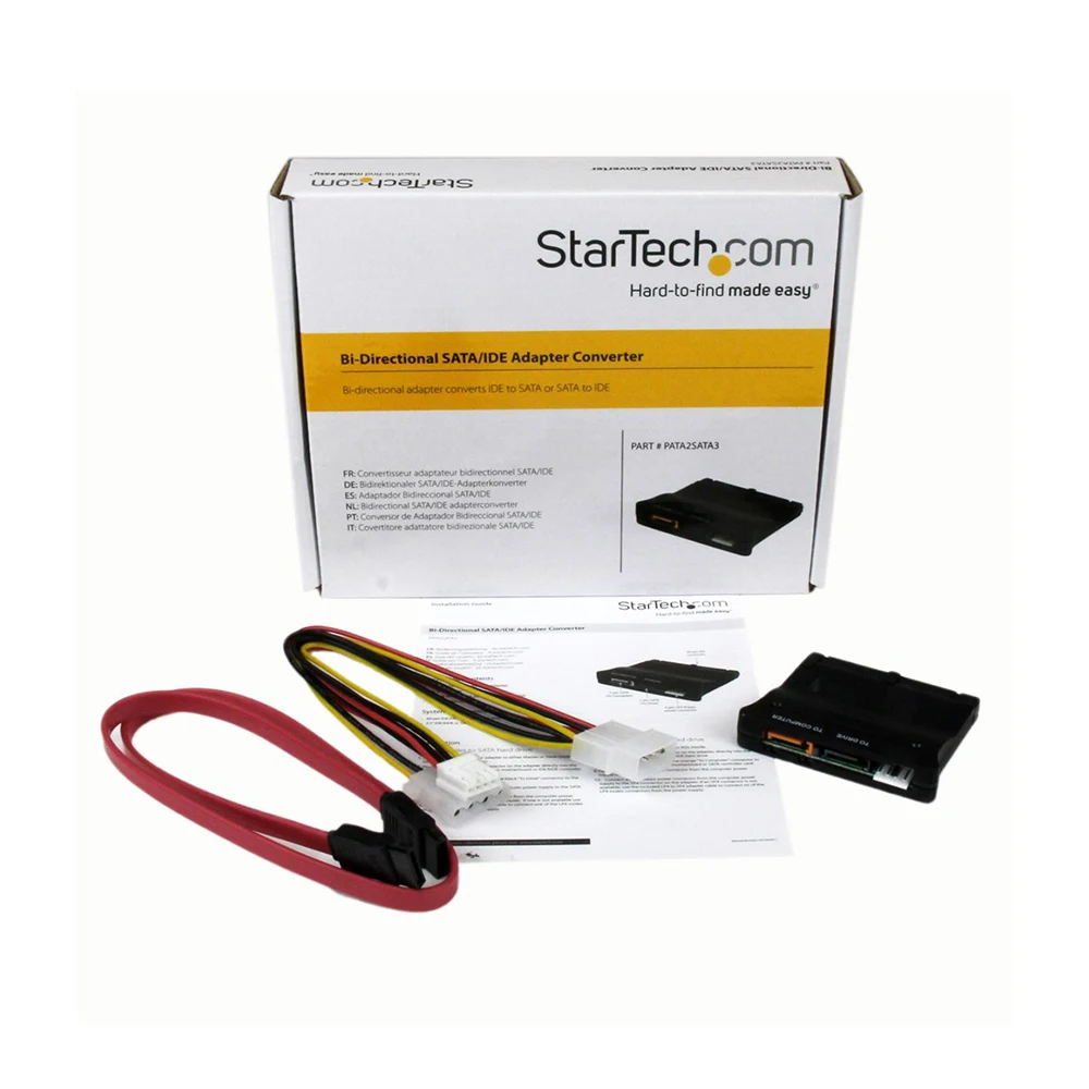 StarTech.com Bi-Directional SATA IDE адаптер конвертер 2 x данных м 7 pin/1 40 pin F SP4 черный | Компьютеры