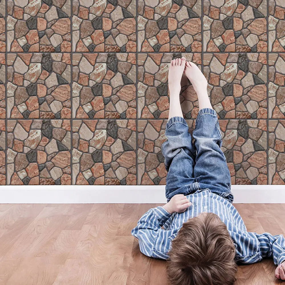 Самоклеящаяся 3d-наклейка на стену с изображением кирпичной кладки съемные