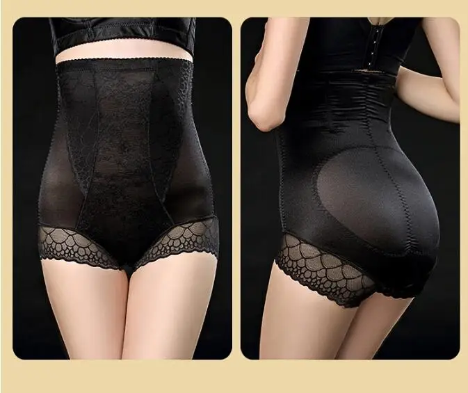 10pcs/lot Women High Waist Briefs Control Slim Shapewear Tummy Underwear Control Panties Body Shaper Black Plus Size 3XL