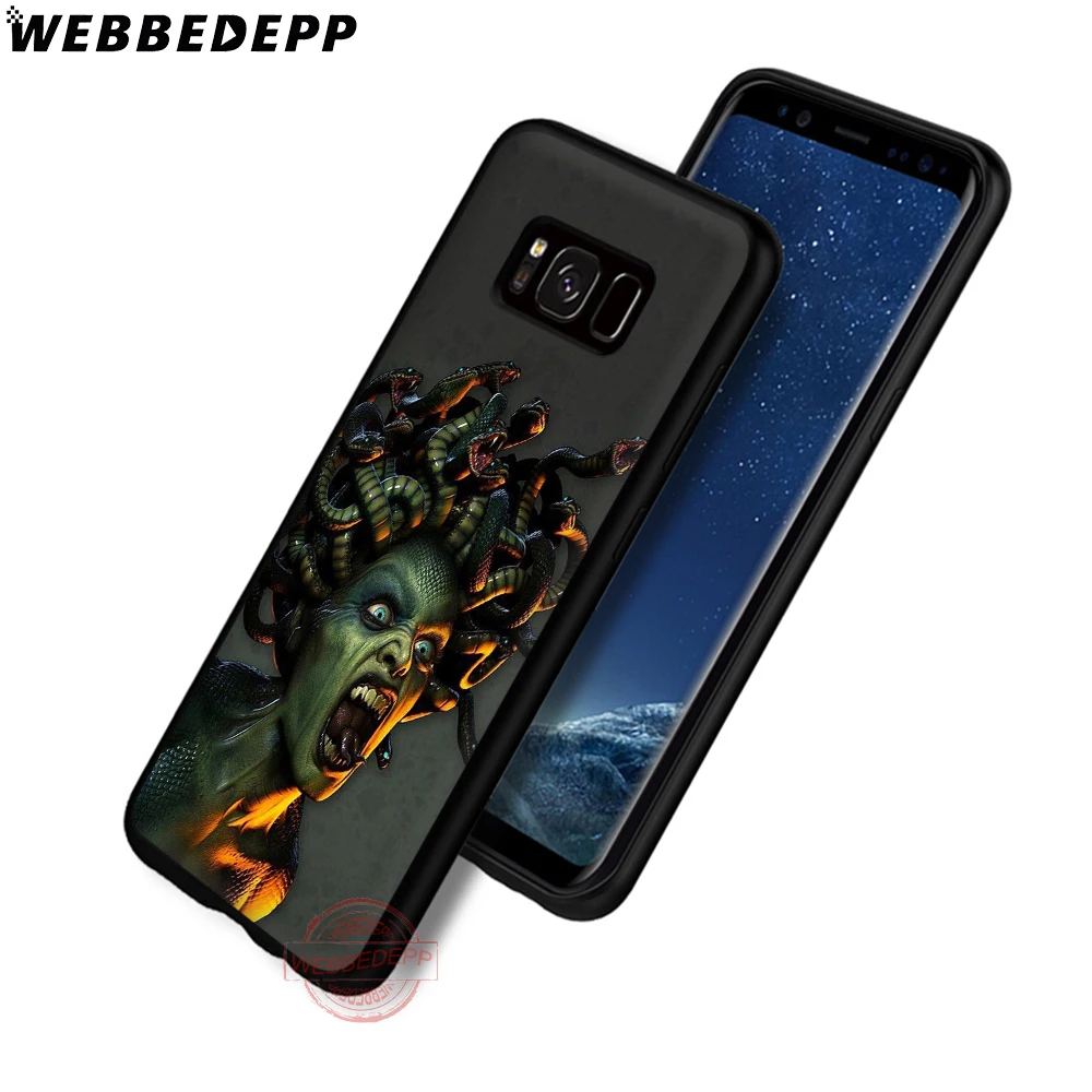 WEBBEDEPP Медуза мягкий чехол для телефона с изображением цветов Samsung S6 S7 край S8 S9 S10