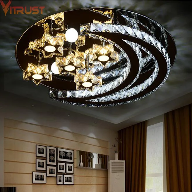 Хрустальные потолочные светильники Современные светодиодные люстры