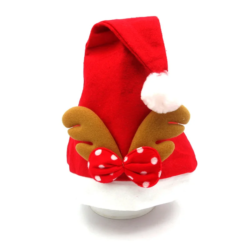 В 2-х стилях Рождественская шапка олень Hat для детей adluts рождественские украшения