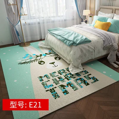 E21 Розовый ковер с рисунком котенка из мультфильма, ковер для детской комнаты, детский игровой коврик, Tapis Chambre Enfant, напольный ковер для гостиной и коврики для комнаты для девочек - Цвет: E21