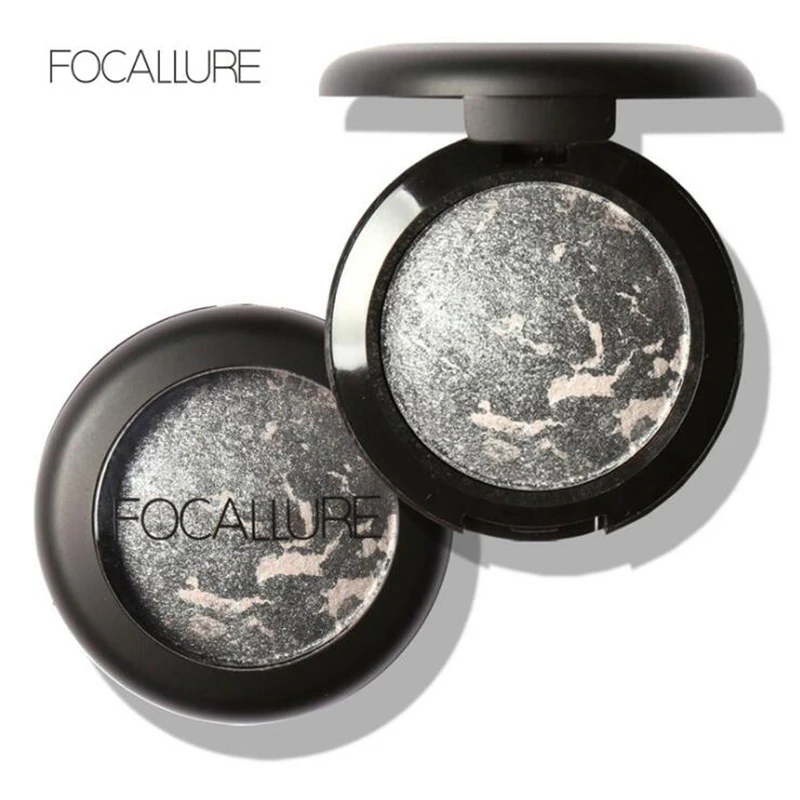 FOCALLURE 10 Цвета запеченные тени для век Eye shadow Palette в Shimmer Metallic глаз Макияж Косметика