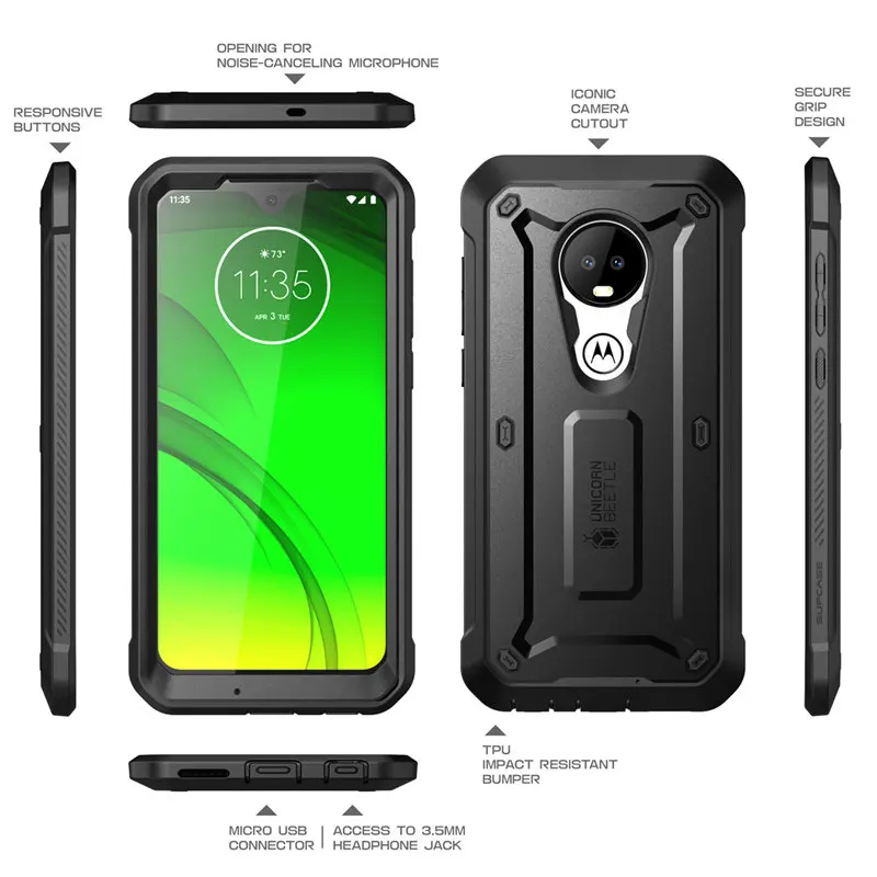 SUP чехол для Moto G7 чехол() UB Pro полный корпус прочная кобура крышка со встроенной защитной пленкой для Motorola Moto G7 чехол