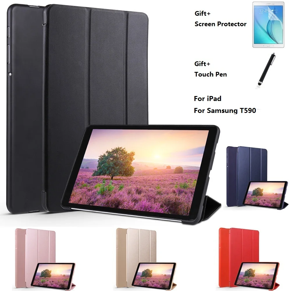 Мягкий ТПУ умный защитный чехол-подставка для Samsung Galaxy Tab A T580 T590 T510 T720 P610 S7 T870 S7plus