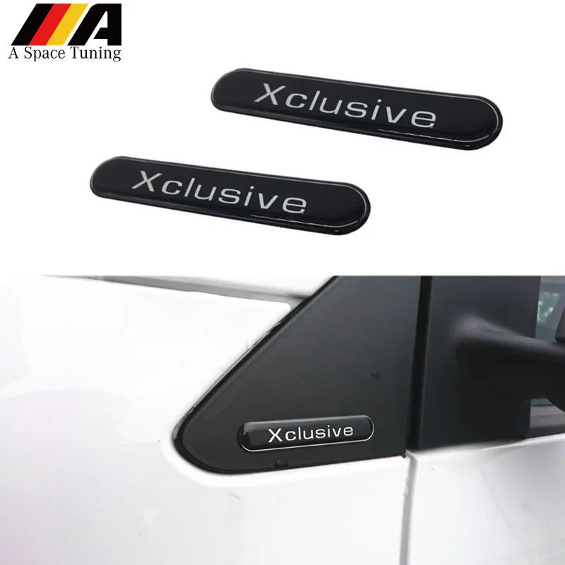 2X 3D Водонепроницаемый автомобиля стикер Xclusive эмблема значок Логотип &quotсделай