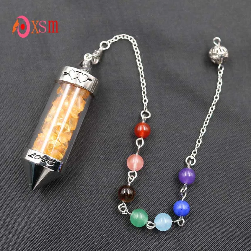 Xinshangmie Fashion Reiki раздавленные камни драгоценности 7 чакр каменная цепочка пирамида