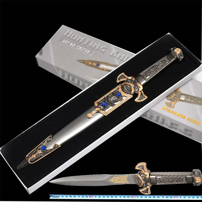 Западный металлический меч samll все металлические короткие мечи семья красиво